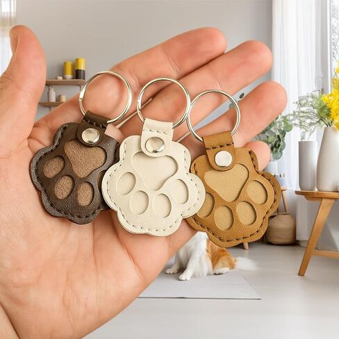 3 PCS Pet Hair Storage سلسلة مفاتيح ، سلسلة مفاتيح شعر الكلب ، سلسلة المفاتيح على شكل PAW ، مفاتيح هدية تذكارية للحيوان in Saudi Arabia