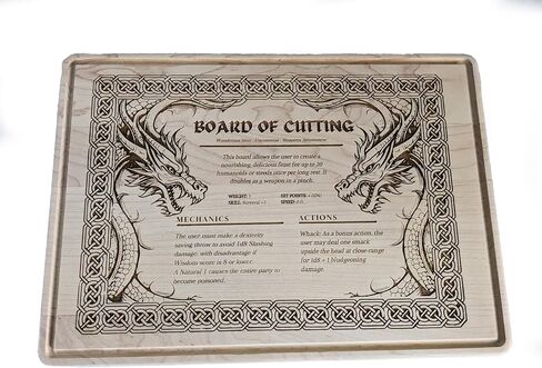 Dungeons and Dragons Cut Board DM Gift for DND Players Nerdy Gift for Dungeon Master D & D Board of Cutting Nerd Gift for Campaign in Saudi Arabia