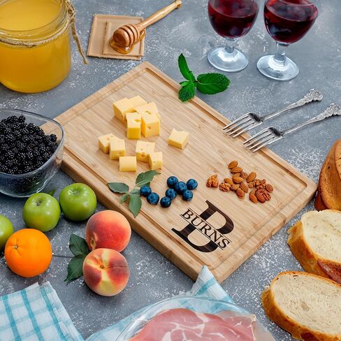 لوحة charcuterie الشخصية ، لوحة تقطيع الخيزران المخصصة ، هدية زفاف محفورة - هدية باردة للاستحمام الزفاف ، الزفاف ، المنزل ، الذكرى السنوية ، أعياد الميلاد ، الأزواج وعيد الميلاد ، الخشب in Saudi Arabia