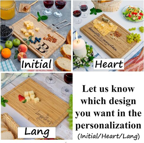 لوحة charcuterie الشخصية ، لوحة تقطيع الخيزران المخصصة ، هدية زفاف محفورة - هدية باردة للاستحمام الزفاف ، الزفاف ، المنزل ، الذكرى السنوية ، أعياد الميلاد ، الأزواج وعيد الميلاد ، الخشب in Saudi Arabia