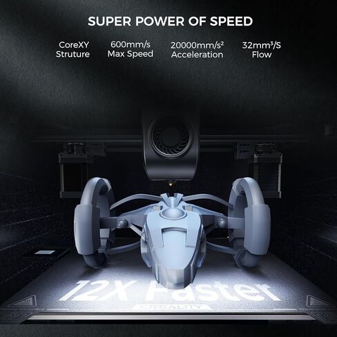 طابعة كرياليتي اندر 5 2021 ثلاثية الابعاد اصلية مع تسوية بي ال تاتش وشاشة لمس 4.3 انش وطباعة كبيرة بحجم 350 × 350 × 400 ملم in Kuwait