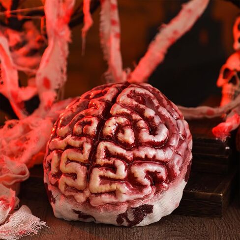 JenPen Zombie Brain Cap Mask One Size Latex Mask Handmade Brain Hat Halloween Costume Headwear for Men Women Halloween Cosplay Custom Party Supplies in Saudi Arabia