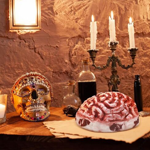 JenPen Zombie Brain Cap Mask One Size Latex Mask Handmade Brain Hat Halloween Costume Headwear for Men Women Halloween Cosplay Custom Party Supplies in Saudi Arabia