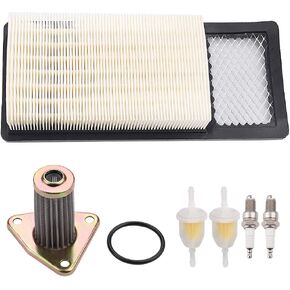 72368G01 Air Filter w 26591G01 Oil Filter Replacement for EZGO TXT Medalist 4 Cycle 295cc 350cc Golf Cart 1994-2005 with 72084-G01 Fuel Filter Spark Plug