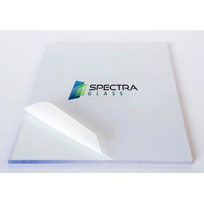 24"x24" (1/4") Spectra Glass Clear Polycarbonate Sheet. UV Coating on Both Sides. Impact and Weather Resistant. DIY, Arts, Crafts, Window Replacement. Sizes are Nominal Cut Within +-1/8". Made in USA