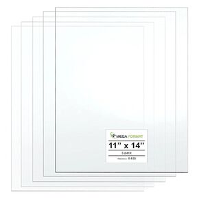 White Polystyrene Flexible Plastic Board Sheet 9" x 12" (.020 Thick) Styrene Sheet, Ideal for Modeling Projects, Displays, Plastic Sheets for Crafts, Styrene Sheets Durable Plastic Sheet (5-Pack)