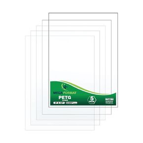 Clear Plastic Sheet - Clear Plexiglass Sheet, Thin Acrylic Panel, Flexible Plastic Sheet, Picture Frame Glass Replacement, Acrylic Sheets, Thin plexiglass Sheet -11" x 17" - 0.02 Thick (5 Pack)