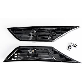 Smoked Side Marker Lamp Turn Signal Light W/Led Bulbs for Honda Civic 2016-2021