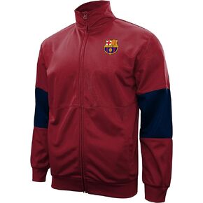 Icon Sports FC Barcelona Officially Licensed Adult Men's Track Jacket