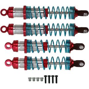 Atomik - Alloy Front Ultra Shocks - Replacement Part for 1/10 Traxxas Part 3760A - Hardened Billet 6061 Aluminum - Lightweight & Durable Performance - Rear Upper Chassis Upgrade Part - Blue