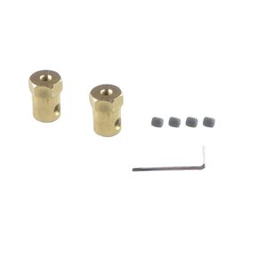 CHANCS 6 Pieces 4mm Motor Flexible Coupling Coupler Connector for Car Wheels Tires Shaft Motor Accessories