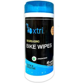 Xtri Bike Wipes - 45 Degreasing Wet Wipes – Safe Natural Peppermint - by Jasmine Seven