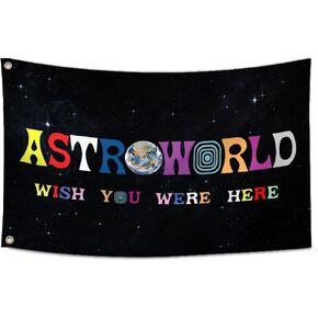 Astroworld Flag 3x5 Ft Funny Meme Tapestry College Dorm Room Frat Men Cave Wall flag Parties Gift in Kuwait