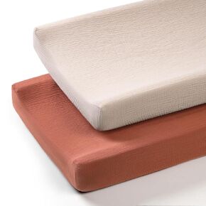 Termichy Muslin Changing Pad Covers: Baby Diaper Changing Table Covers - Changing Pad sheets for Boys Girls