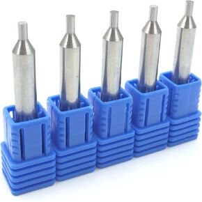 1.5mm and 2.5mm End milling Cutter in Carbide &Tracer Point for WENXING Vertical Key Cutting Machine (5pcs 1.5mm cutters)
