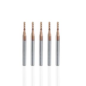 1/4 Carbide Spiral Top-Cutting Milling Cutter Bit Carbide Spiral Top-Cutting Milling Cutter Drill Bit Tiain Coated-4 Flutes
