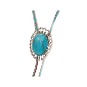 Turquoise is the Eye Catcher in This Bolo Tie