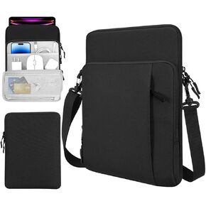 TiMOVO 13.3-14 Inch Laptop Sleeve Carrying Bag with Pockets for iPad Air 13 Inch 2024,iPad Pro 13 Inch 2024,MacBook Air 2022-2018,MacBook Pro M2/M2/M1 Pro/M1 Max,Galaxy Tab S9+/S8+ 12.4",Purple
