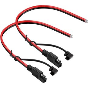 كابل تمديد iGreely 2Pack SAE SAE موصل سريع قطع التوصيل للوحة الشمسية لمحرك التصيد RV (14AWG)