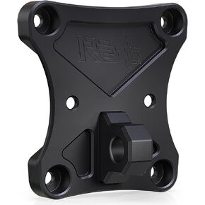 RENO X3 Billet Rear Radius Rod Plate, UTV Rod Plate with 3/4" D Ring Shackle Tow Hook Compatible with Maverick X3 900 X Max