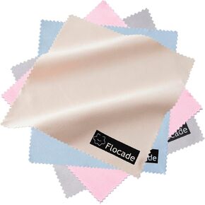 Microfiber Cleaning Cloths for Eyeglasses, Lens, Screens & More (Pink, 7.9 * 7.9 in)(Individual Packing,12 Pack)