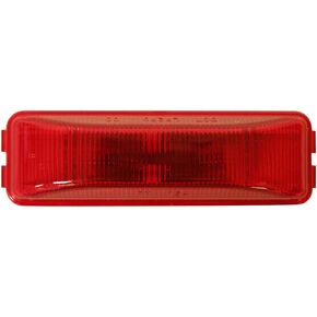Peterson 154R Incandescent Marker/Clearance PC-Rated Rectangle, Red, 3 13/16 inches