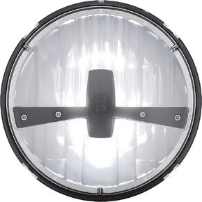 United Pacific 31391 ULTRALIT 5 مصباح LED عالي الطاقة مقاس 7 بوصات، مصباح أمامي مزدوج الوظيفة، عاكس معزز، هيكل متين مضاد للاهتزاز - وحدة واحدة