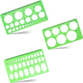 3Pcs Circle Template, Circle Stencil Circle Templates for Drafting, 3 Sizes Circle Drawing Tool for School, Office, Drawing Supplies.