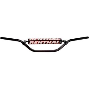 Renthal 613-01-BK-05-006 Bend Enduro High Off-Road Motorcycle Handlebar Accessories - Black / 7/8 in