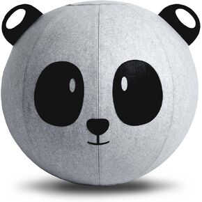Vivora Niko Children's Anti Burst Inflatable 18 Inch Spherical Bounce Exercise Ball Ergonomic Chair, Panda Bear