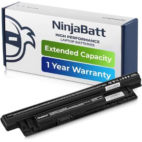 NinjaBatt XCMRD MR90Y Battery for Dell Inspiron 15 3000 Series 3521 3537 3541 3542 3543 3531 17 3721 3737 17R-5737 15R 5537 5521 14 3421 5421 Latitude 3540 3440 FW1MN - High Performance [6 Cells/49Wh]