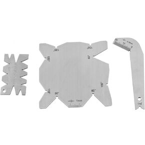 3Pcs Angle Gauge Set Sharpener Drill Bit Gauge Angle Template for Sharpening Drill Tools Drill Diameter Angle Gauge Drill Bits Angle Gauge