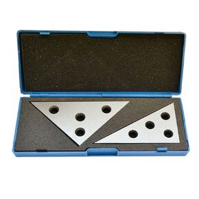 2-Pack Angle Blocks Set 30-60-90 Degree & 45-45-90 Degree Precision Machinist Measurement Tool