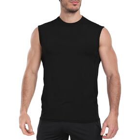 Men's Compression Shirts Cool Dry Sleeveless Baselayer Athletic Workout Tank Top