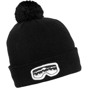 Turtle Fur Youth Boys Scenic Vision Knit Pom Beanie