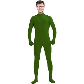 Unisex Adult Spandex Zentai Unitard Stretch Bodysuit Costume Without Hood