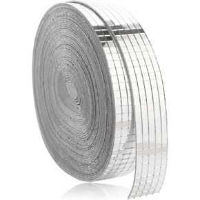 10000 PCS Disco Ball Mirror Tiles Self Adhesive Disco Tapes Mirror Tiles for Crafts Small Square Mirror Tiles Sticker for DIY Craft Decoration Accessory Mirrors Mosaic Tiles