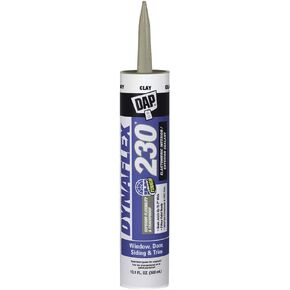 DAP 18416 Dynaflex 230 Premium Elastomeric Sealant, 10.1-Ounce, Clay, 10 Ounce