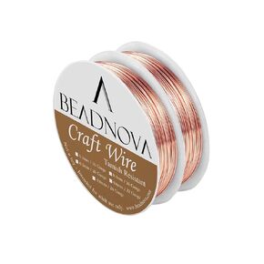 BEADNOVA 20 Guage Copper Wire Jewelry Wire Tarnish Resistant for Jewelry Making (Copper, 20 Guage 6m)