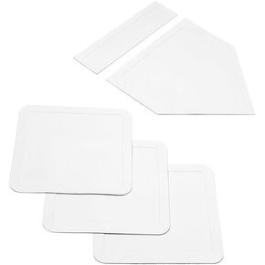 Baseball & Softball Base Set 5 Piece Rubber Field Bases for Kids & Adults Throw Down Bases for Baseball, Softball, Teeball, Kickball, Backyard, Practice