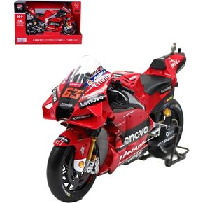 1:6 2022 Racing Motorcycle Car Model #63 for DucatiLenovo Team Alloy Die Cast Adult Collection Decoration Gift