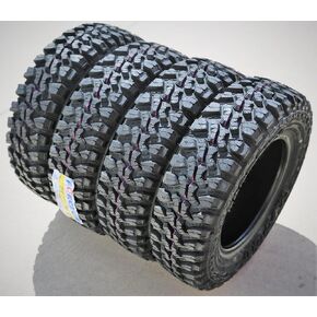 Set of 4 (FOUR) Forceum M/T 08 Plus Mud Off-Road Light Truck Radial Tires-165/80R13 165/80/13 165/80-13 94/93Q Load Range D LRD 8-Ply BSW Black Side Wall