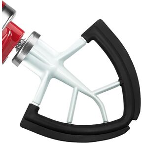 Flex Edge Beater for KitchenAid 4.5/5 QT Tilt Head Stand Mixer Fits 4.5-5 Quart Bowls,With Silicone Edges For Kitchen Aid Accessories and Attachments,Black