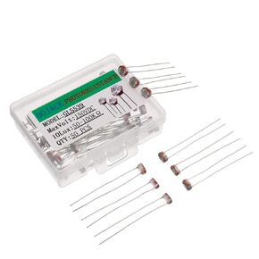 BOJACK 50 PCS Photoresistance 5 mm Photo Light Sensitive Resistor LDR GM5539 GL5539