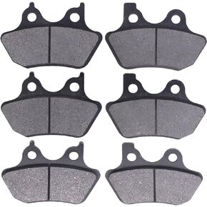 MOTOKU Front and Rear Brake Pads for Harley Electra Glide Road King Dyna Sportster XL1200 XL883 Heritage Softail Fat Boy Night Train Vrod