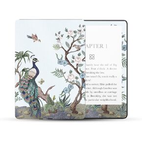 MightySkins Glossy Glitter Skin Compatible with Amazon Kindle Paperwhite 5 6.8-inch 11th Gen (2021) Full Wrap - Chinoiserie Fabric | High-Gloss Glitter Finish | Easy to Apply | Made in The USA