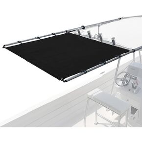 SureShade PTX Power Shade - Easy Installation on T-Top or Hardtop Boats - 600D Marine Canvas, Stainless Steel Frame - 12V DC Motors - Anti-Racking and Auto Shut-Off