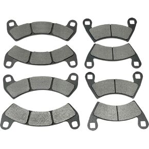 مجموعة وسادات الفرامل الأمامية والخلفية شبه المعدنية شديدة التحمل لجميع الأحوال الجوية متوافقة مع Polaris RZR XP & XP4 Turbo 2016-2021 تحل محل OEM # 2206231 أمامي و2205949 خلفي in Kuwait