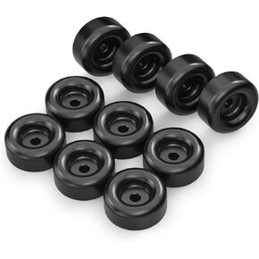 10PCS 2.5" Round Trailer Ramp Door Bumper, Universal Rubber Bump Stops for Truck Door Crash Prevention Devices