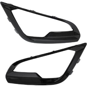 NewYall Front Bumper Left and Right Fog Light Cover Bezel